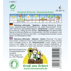 Saatgut Baldrian Anton Gewürzkraut Mehrjährig, Für Ca. 200 Pflanzen -Prosperplast Verkäufe 9kVwoQj4RdlT6bw 1280x1280