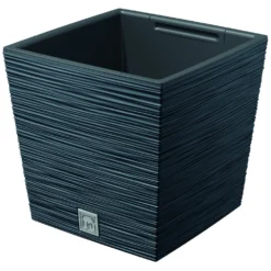Prosperplast Pflanztopf Furu Square Low 240x240x235mm Anthrazit