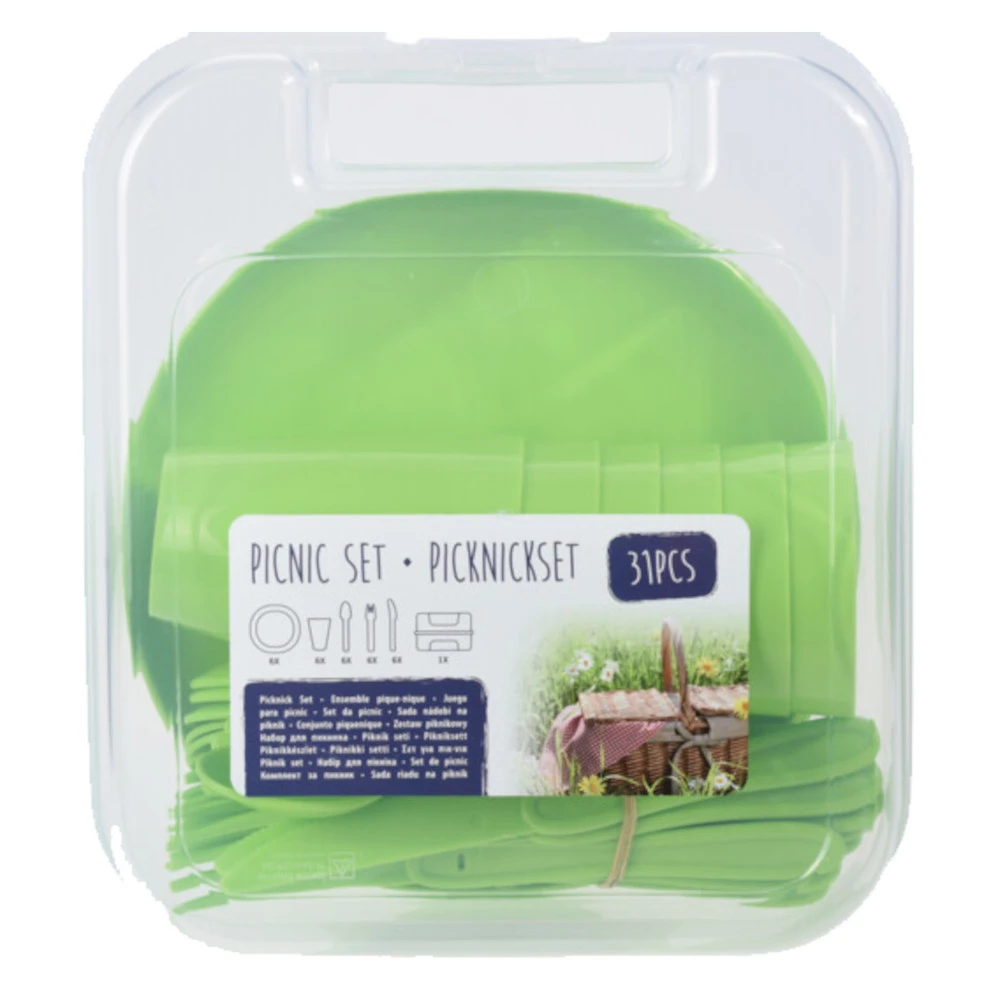 Picknickset 30-teilig Aus Polypropylen Mit Aufbewahrungsbox 4 Picknickset 30-teilig Aus Polypropylen Mit Aufbewahrungsbox – Bild 2