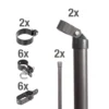 Wellengittertor-Anschluss-Set Für Maschendrahtzaun 100 Cm Anthrazit -Prosperplast Verkäufe 9keieGIBP3I7l6V 1280x1280 2