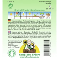 Saatgut Freilandsalatgurke Sindy F1 Ausreichend Für Ca. 8 - 10 Pflanzen -Prosperplast Verkäufe 9kfYEDQ7tAj4GYw 1280x1280