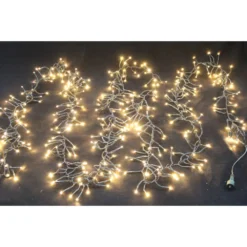 Connectable System-Cluster-Lichterkette 400 LEDs, Erweiterbar, Warmweiß