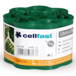 Cellfast Rasenkante 10x900 Cm Kunststoff In Dunkelgrün