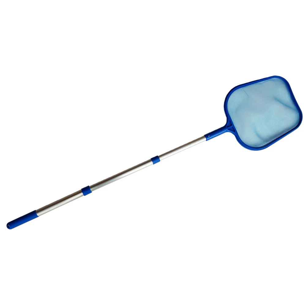 Kescher Mit Teleskopstiel, 110 Cm, In Blau Und Silber 3 Kescher Mit Teleskopstiel, 110 Cm, In Blau Und Silber