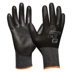 Arbeitshandschuhe Micro Flex Touch Größe 9 In Schwarz Mit PU-Beschichtung