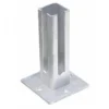 Eck-Fußplatte Typ Q 60x60 Cm Silbergrau Feuerverzinkt