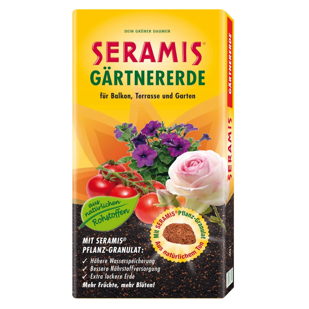 Seramis® Gärtnererde 40 Liter, Torfreduziert 3 Seramis® Gärtnererde 40 Liter, Torfreduziert