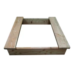 Sandkasten "Marius" Mit Abdeckung,110 X 110 Cm, Aus Holz