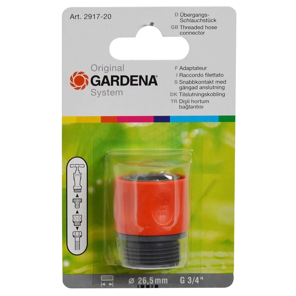 Gardena Übergangsschlauchstück Mit ¾" AG 3 Gardena Übergangsschlauchstück Mit ¾" AG