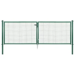 Wellengitter-Doppeltor 3000 X 1000 Mm RAL 6005 Moosgrün