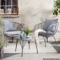 Evora Sofa-Set Wicker, In Grau, Für Außen -Prosperplast Verkäufe 9kzpB0aIj7cLH6f 1280x1280