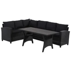 Lounge-Set 3-teilig Aus Polyrattan