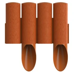 Cellfast Rasenkante Palisade 8 Stück 2,3 M In Ziegelsteinrot