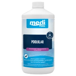 MediPOOL Poolklar 1 Liter, Poolwasser-Pflege Gegen Trübung