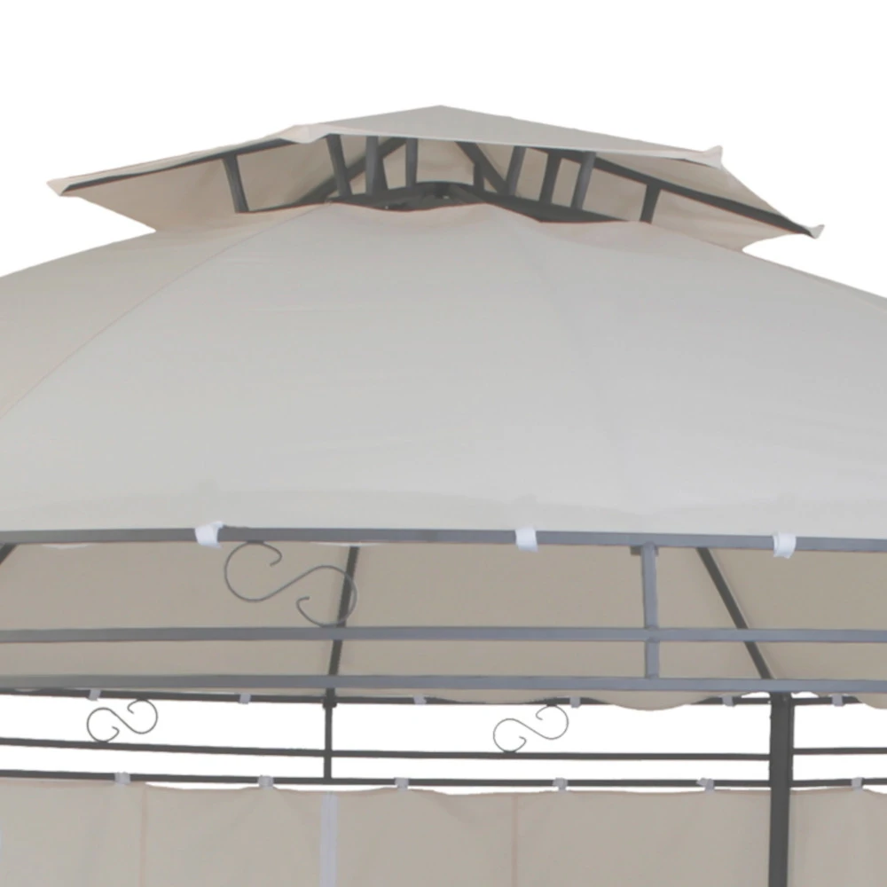 Ersatzdach Für Pavillon, Rund, Ø350 Cm, In Der Farbe Beige 4 Ersatzdach Für Pavillon, Rund, Ø350 Cm, In Der Farbe Beige – Bild 2