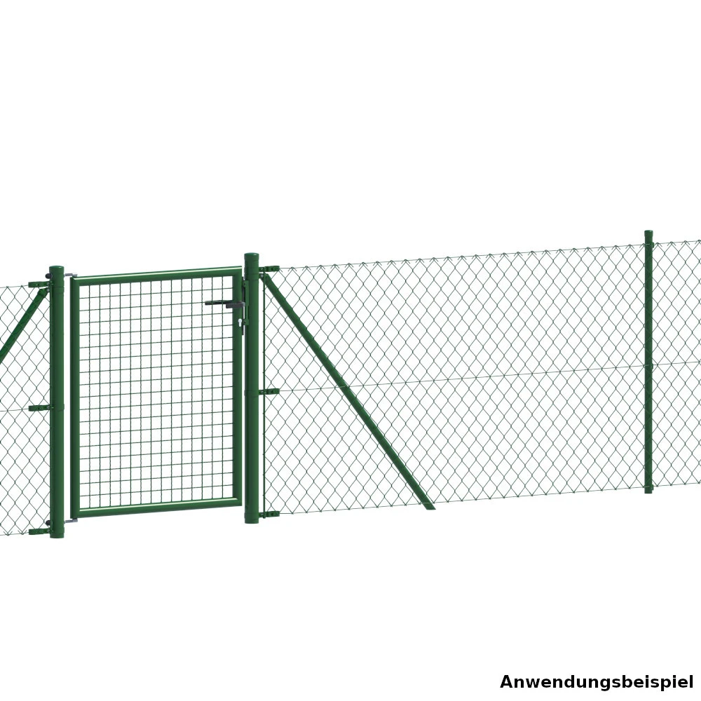 Wellengitter-Einzeltor 1000 X 750 Mm RAL 6005 Moosgrün 4 Wellengitter-Einzeltor 1000 X 750 Mm RAL 6005 Moosgrün – Bild 2