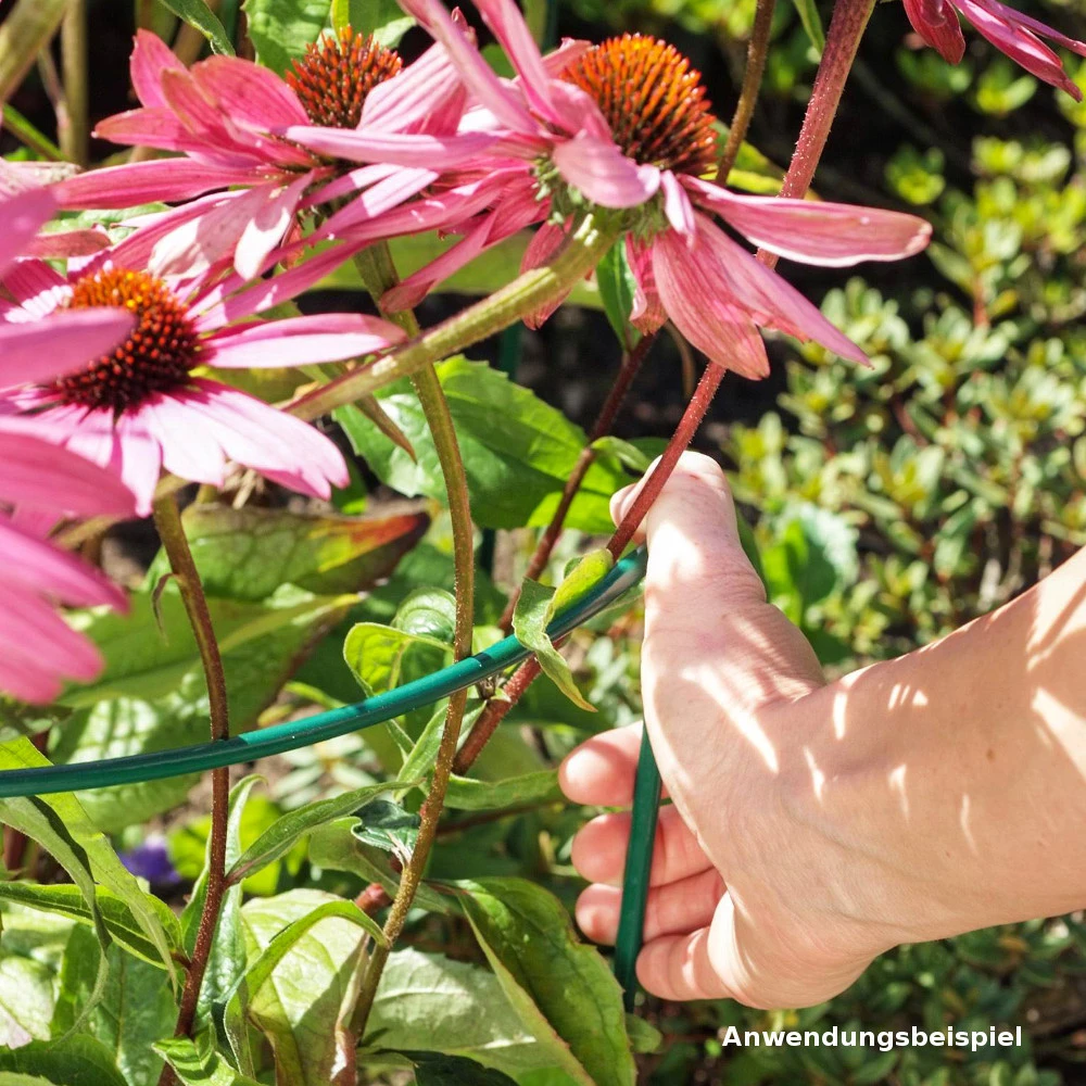 Strauchstütze 35 X 40 Cm, Metalldraht, Grün 4 Strauchstütze 35 X 40 Cm, Metalldraht, Grün – Bild 2