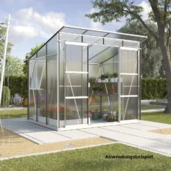 Vitavia Gewächshaus Freya 5900 HKP 6 Mm Aluminium Eloxiert