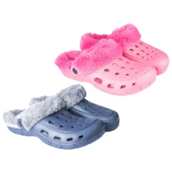 Clogs Größe 36 Bis 45 Aus Kunststoff In Verschiedenen Farben Mit Fell