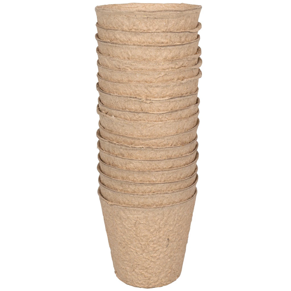 Anzuchttöpfe 8 X 8 Cm Rund, 16 Stück, Papier 3 Anzuchttöpfe 8 X 8 Cm Rund, 16 Stück, Papier