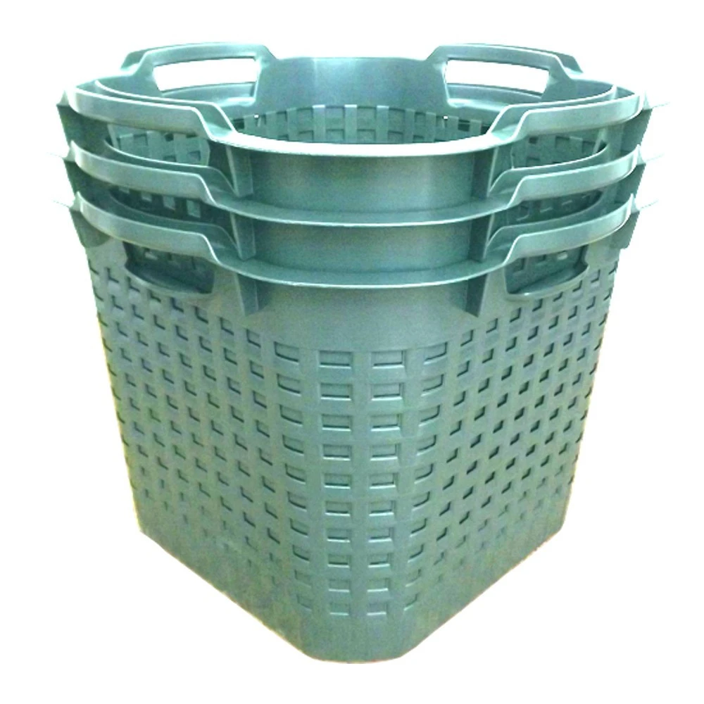 Fishbull Universal-Korb 25 Liter Aus Grünem Kunststoff, Drehstapelbar 5 Fishbull Universal-Korb 25 Liter Aus Grünem Kunststoff, Drehstapelbar – Bild 3