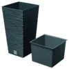 Prosperplast Pflanztopf Furu Square 345x345x660mm Anthrazit