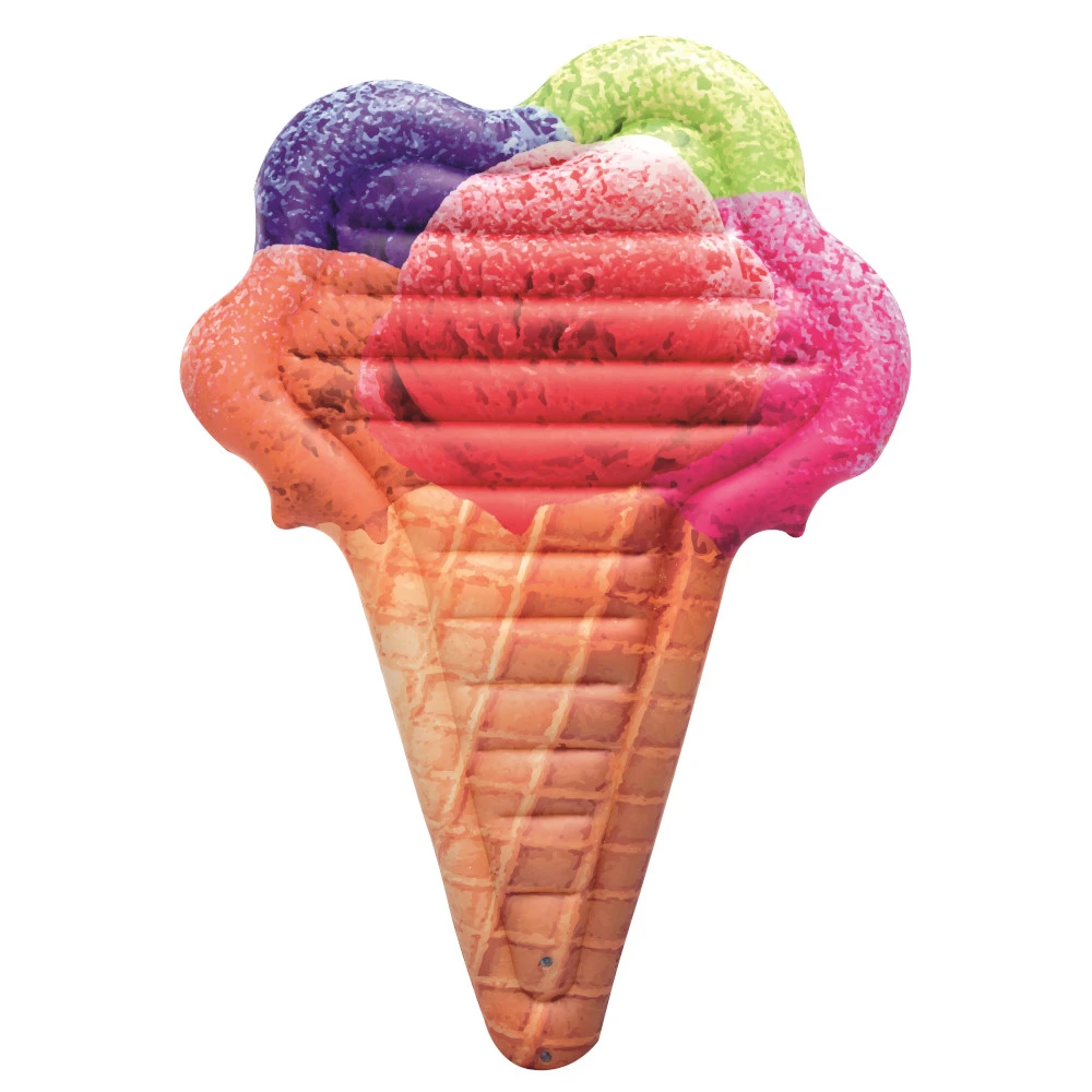 Bestway Luftmatratze Im Eistüten-Design Aus Vinyl Mit Reparaturflicken 3 Bestway Luftmatratze Im Eistüten-Design Aus Vinyl Mit Reparaturflicken