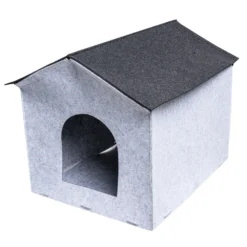 Hundehütte Aus Filz 44x40x49 Cm In Anthrazit