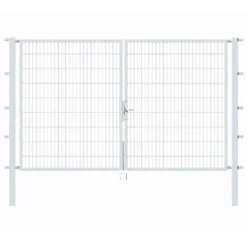 Doppeltor Flexo 3000 X 1800 Mm Mit Pfosten 80 X 80 Mm