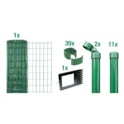 Drahtzaun-Set Fix-Clip Pro® Grün 25 M X 122 Cm