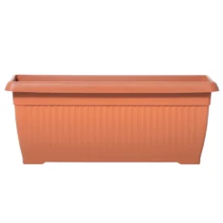 Prosperplast Blumenkasten Terra 60 Cm In Terracotta, Für Den Außenbereich