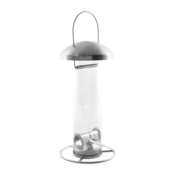 Vogelfutterstation Aus Edelstahl Mit Röhre