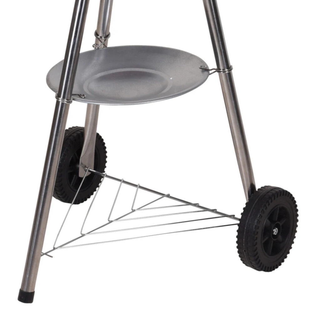 Kugelgrill Fahrbar Aus Edelstahl In Rot Mit Grillrost 5 Kugelgrill Fahrbar Aus Edelstahl In Rot Mit Grillrost – Bild 3