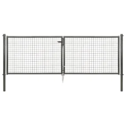 Wellengitter-Doppeltor 3000 X 1500 Mm RAL 7016 Anthrazit