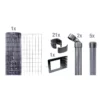Drahtzaun-Set Fix-Clip Pro® Anthrazit 10 M X 81 Cm