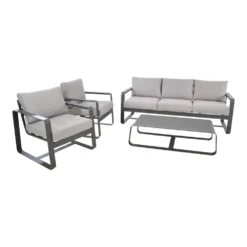 Lounge-Set Belezza 4-teilig, 5-Sitzer Mit Aluminiumgestell, Tisch Und Stühlen -Prosperplast Verkäufe ZjOvDJ1tCn5Tyy 1280x1280