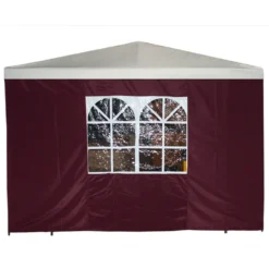 Seitenteil Mit Fenster Für Pavillon 3 X 3 M, Bordeaux
