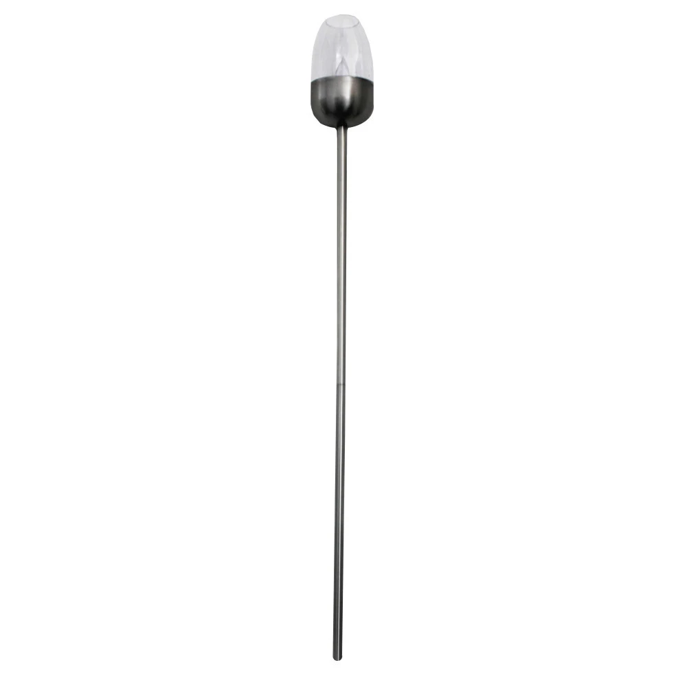 LED-Solar-Gartenfackel 112 Cm Aus Edelstahl 3 LED-Solar-Gartenfackel 112 Cm Aus Edelstahl
