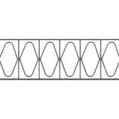 Gartenzaun-Dekorelement Eleganz, 2000 X 200 Mm, RAL 7016 Anthrazit