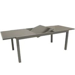 Ausziehtisch 140 Bis 200x90x74 Cm Aluminiumgestell Und Sicherheitsglas