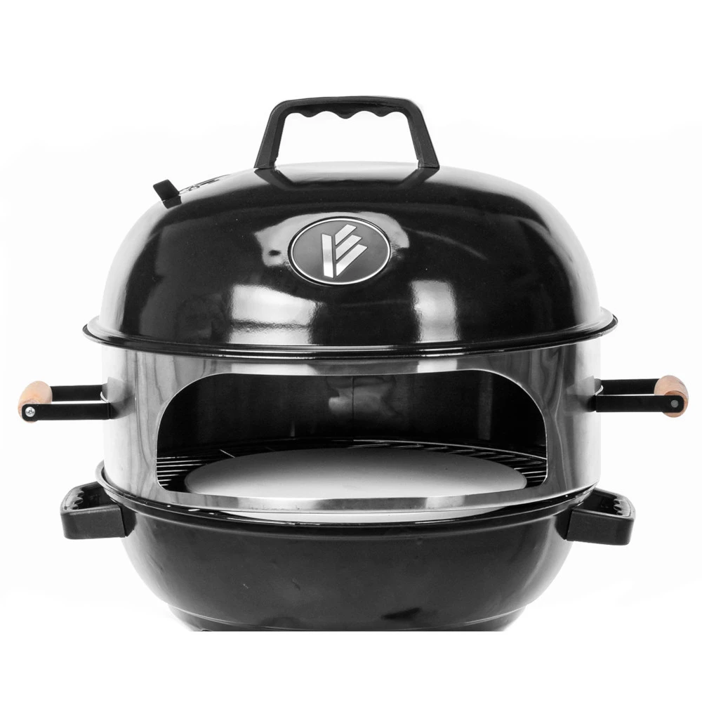 BBQ Kugelgrill Fahrbar Aus Metall Mit Pizza-Ring 4 BBQ Kugelgrill Fahrbar Aus Metall Mit Pizza-Ring – Bild 2