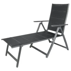 Gartenliege „Comfort“ Klappbar Mit Aluminiumgestell