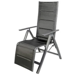 Relaxsessel Comfort Klappbar Mit Aluminiumgestell Anthrazit