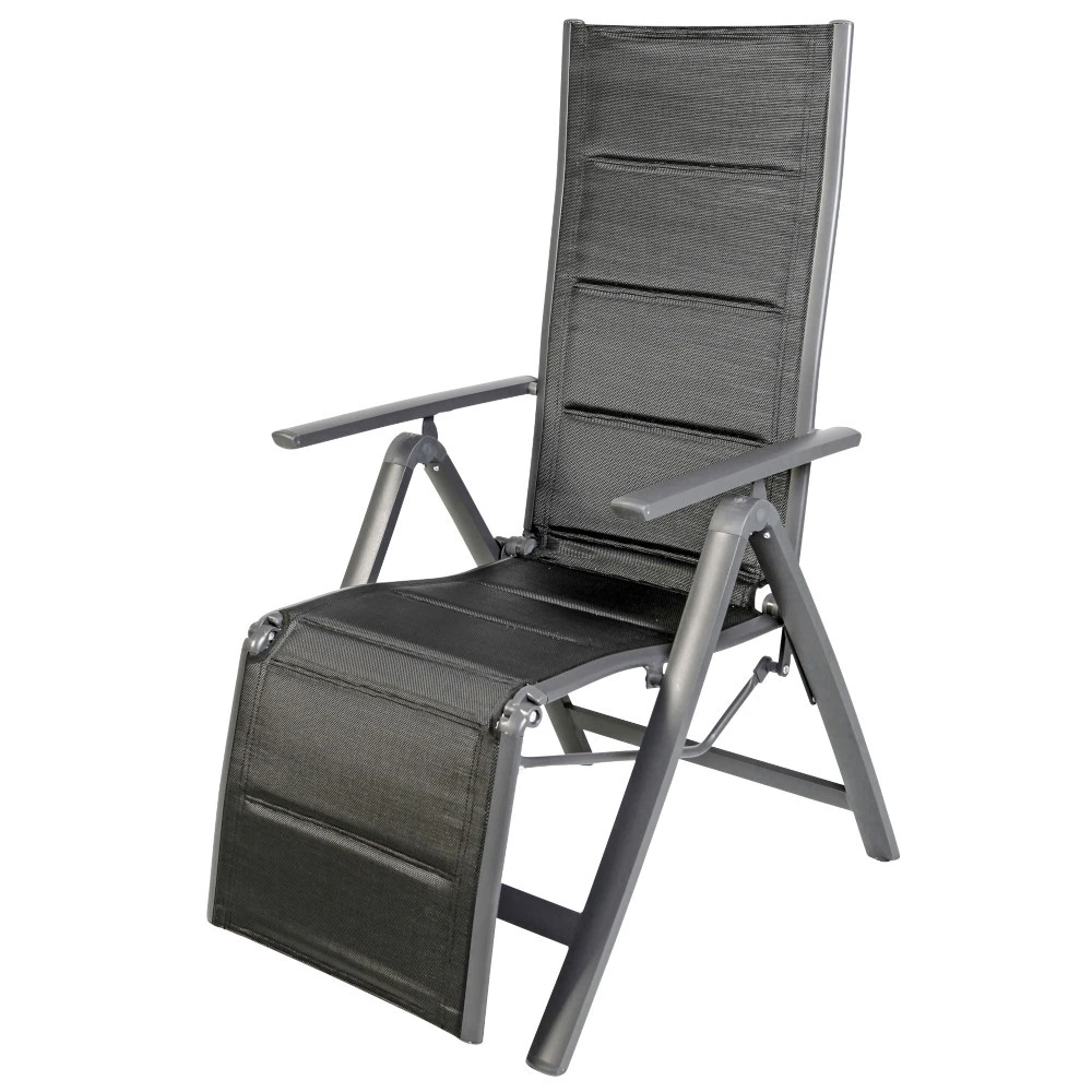 Relaxsessel Comfort Klappbar Mit Aluminiumgestell Anthrazit 3 Relaxsessel Comfort Klappbar Mit Aluminiumgestell Anthrazit